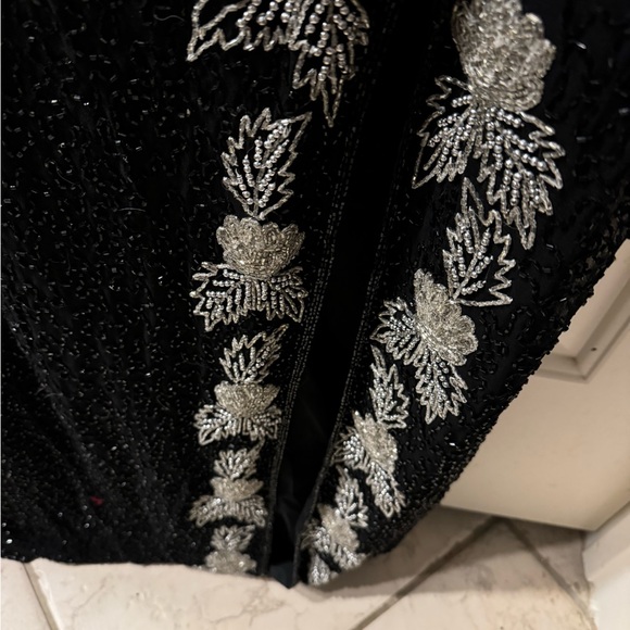 Pure silk, beaded formal gown - Picture 2 of 5